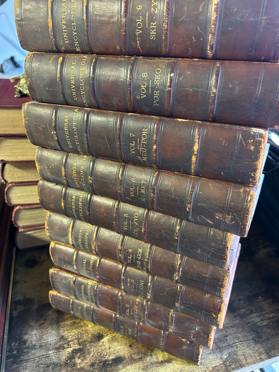 Harmsworth’s Universal Encyclopedia – set complet 9 volume, J. A. Hammerton | enciclopedie britanică de epocă