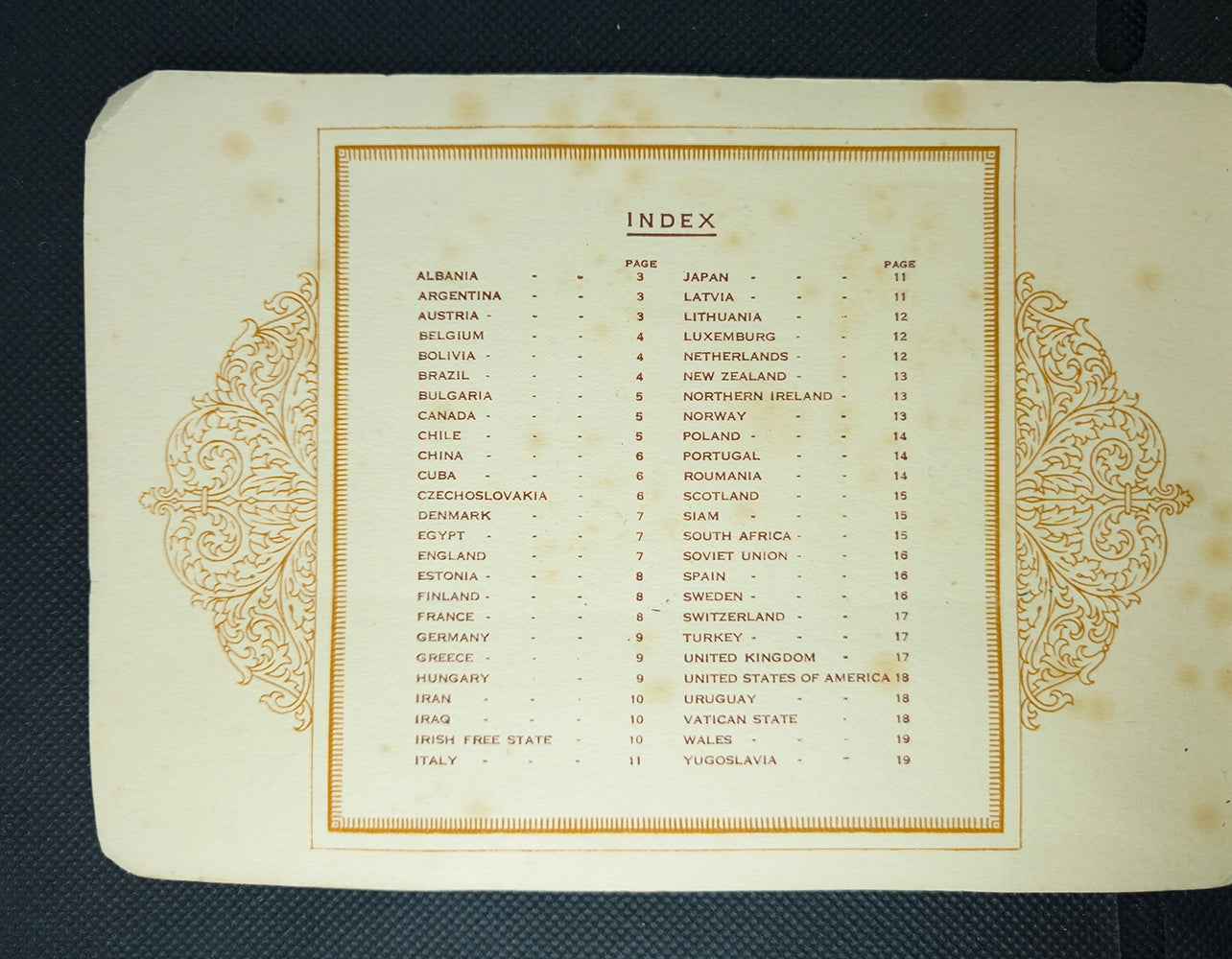 Винтажный альбом «An Album of National Flags and Arms» — John Player & Sons, начало XX века