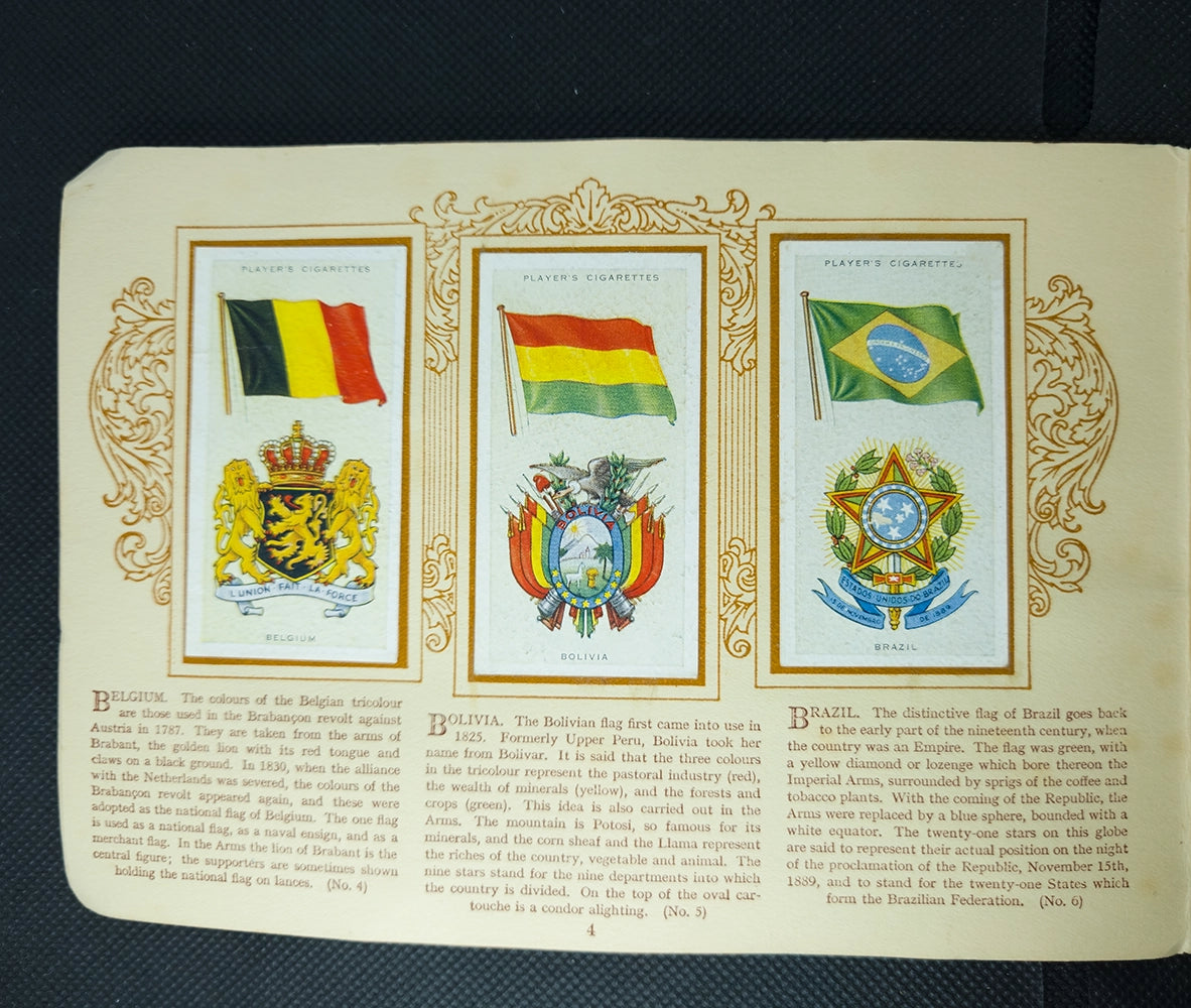 Винтажный альбом «An Album of National Flags and Arms» — John Player & Sons, начало XX века