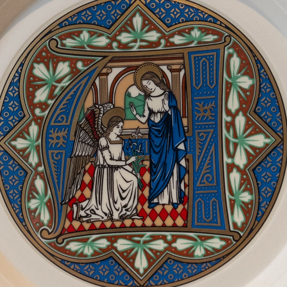 Коллекционная рождественская декоративная тарелка Hornsea «The Angel», 1986 г.