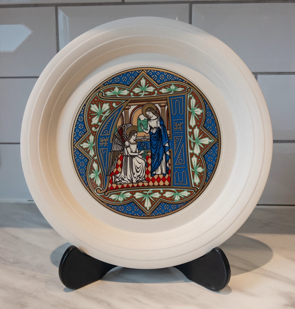 Коллекционная рождественская декоративная тарелка Hornsea «The Angel», 1986 г.