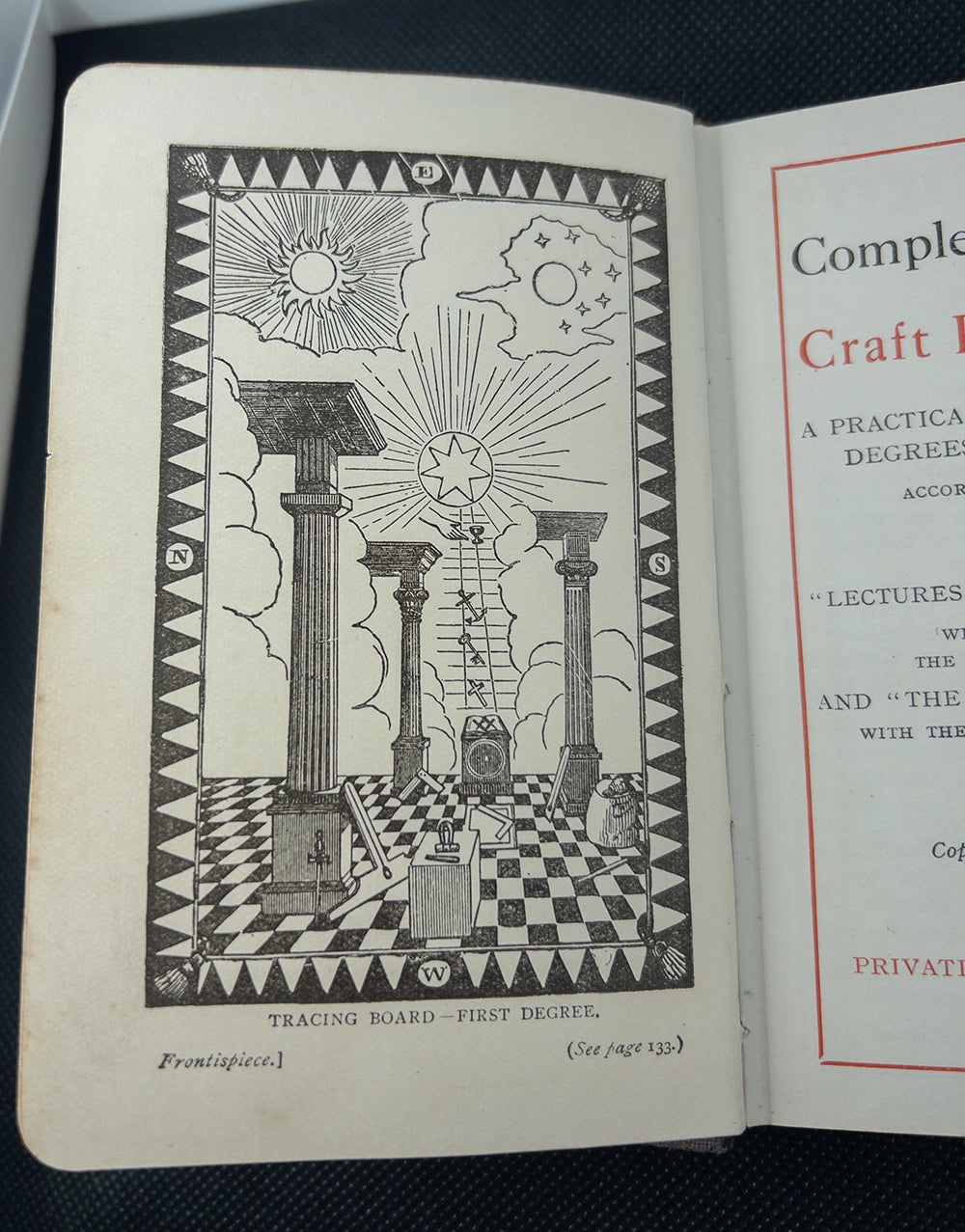 Антикварная масонская книга “The Complete Workings of Craft Freemasonry” (1916)