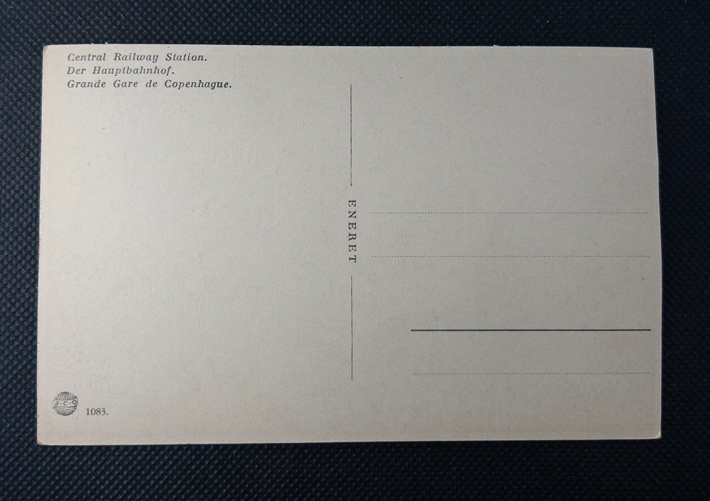 Старинная почтовая открытка из Копенгагена, Дания