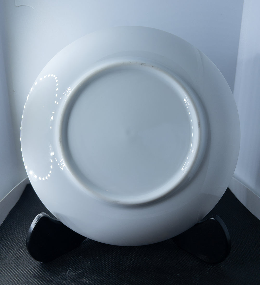 Декоративная фарфоровая тарелка в стиле Имари с птицами и цветами