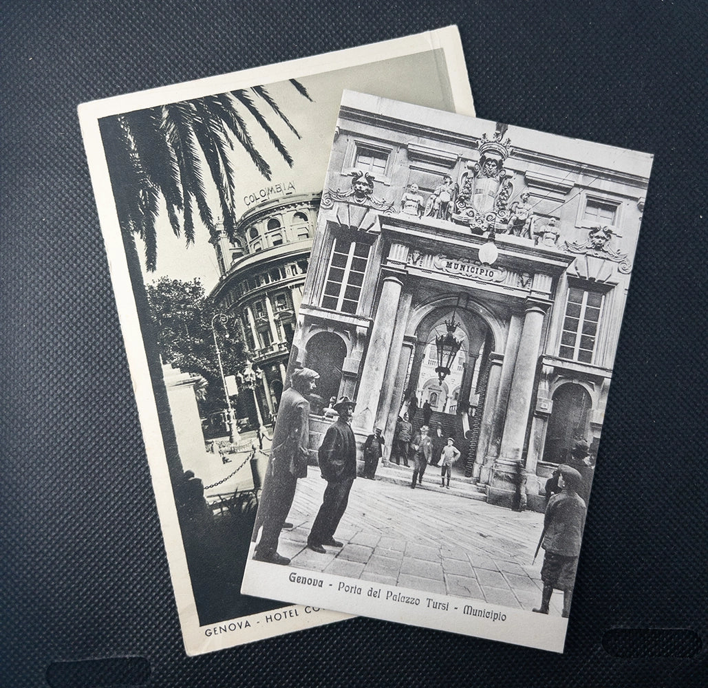 Старинные открытки Генуя (Genova), Италия — лот из 2 штук, начало XX века