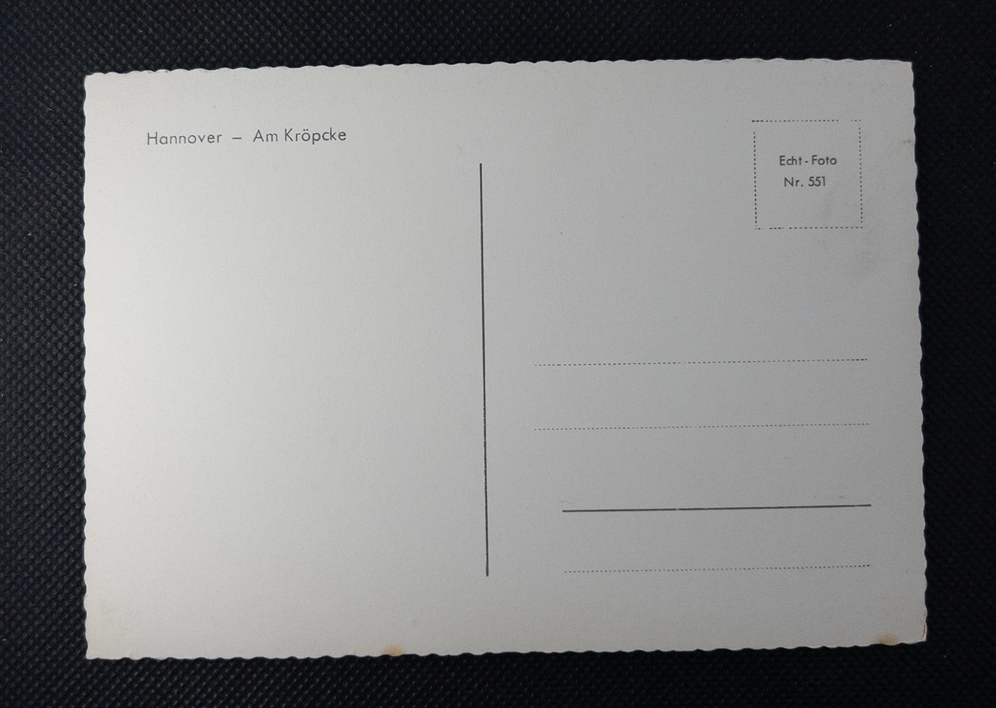 Старинная почтовая открытка Ганновер (Германия) — площадь Крёпке (Am Kröpcke), середина XX века