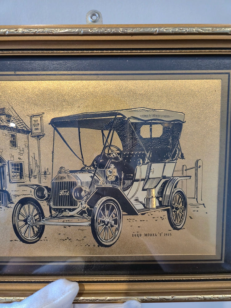 Винтажная декоративная литография «Ford Model T, 1915» в раме