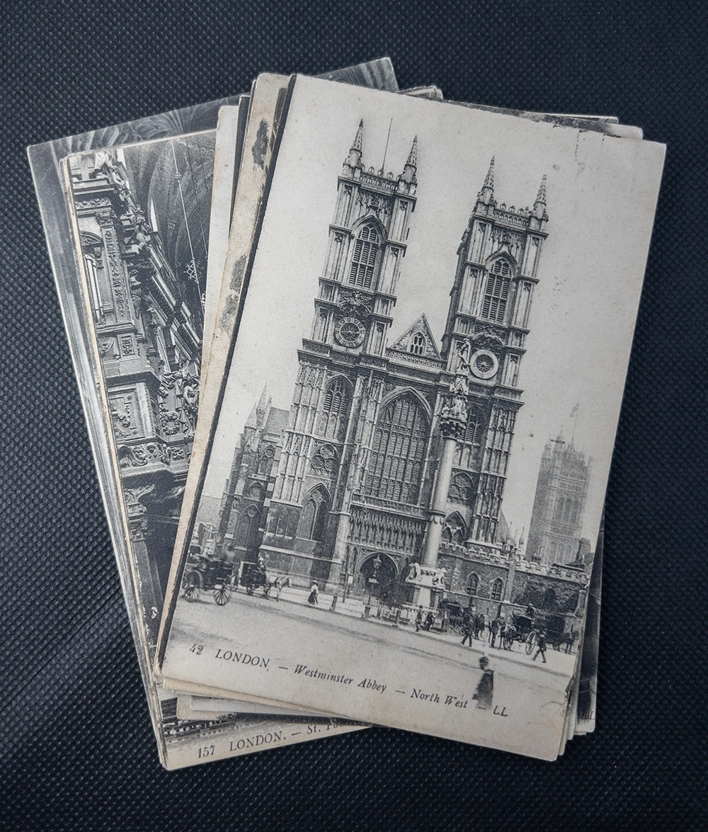 Лот из 13 старинных почтовых открыток из Лондона