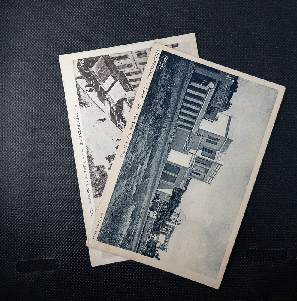 Лот из 2 старинных почтовых открыток из Алжира (Philippeville)