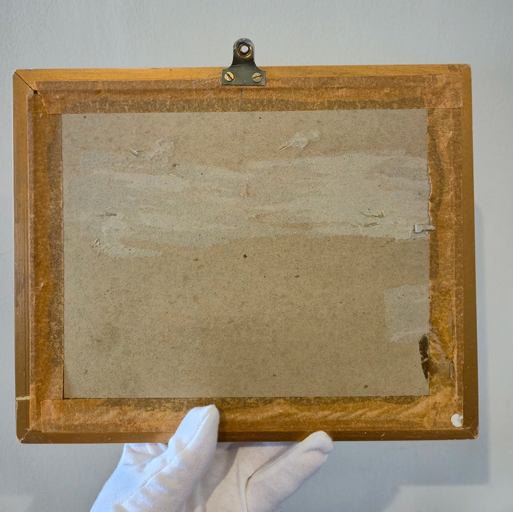 Винтажная декоративная литография «Bentley 4½ Litre, 1928» в раме