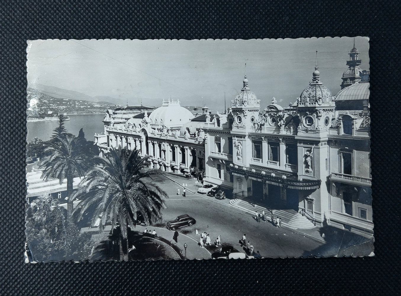 Старинная почтовая открытка с казино Монте-Карло (Monte-Carlo), Монако – середина XX века