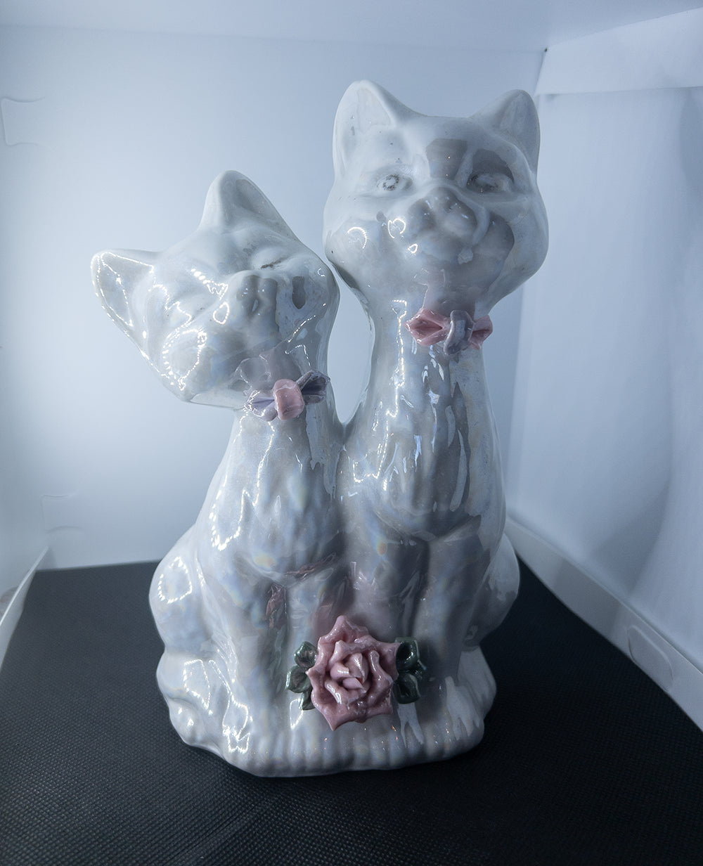 Винтажный набор из 3 фарфоровых декоративных фигур