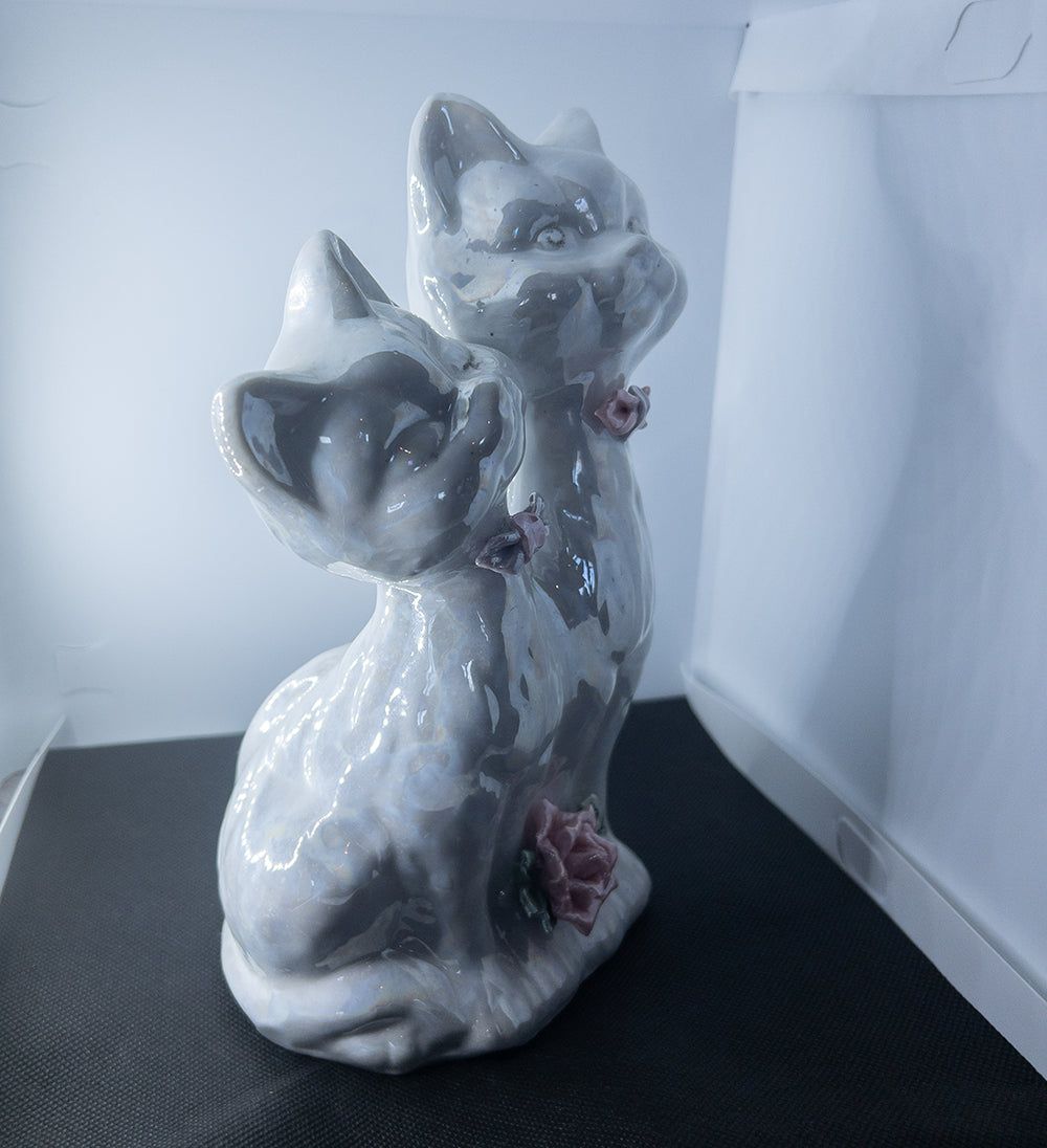 Винтажный набор из 3 фарфоровых декоративных фигур