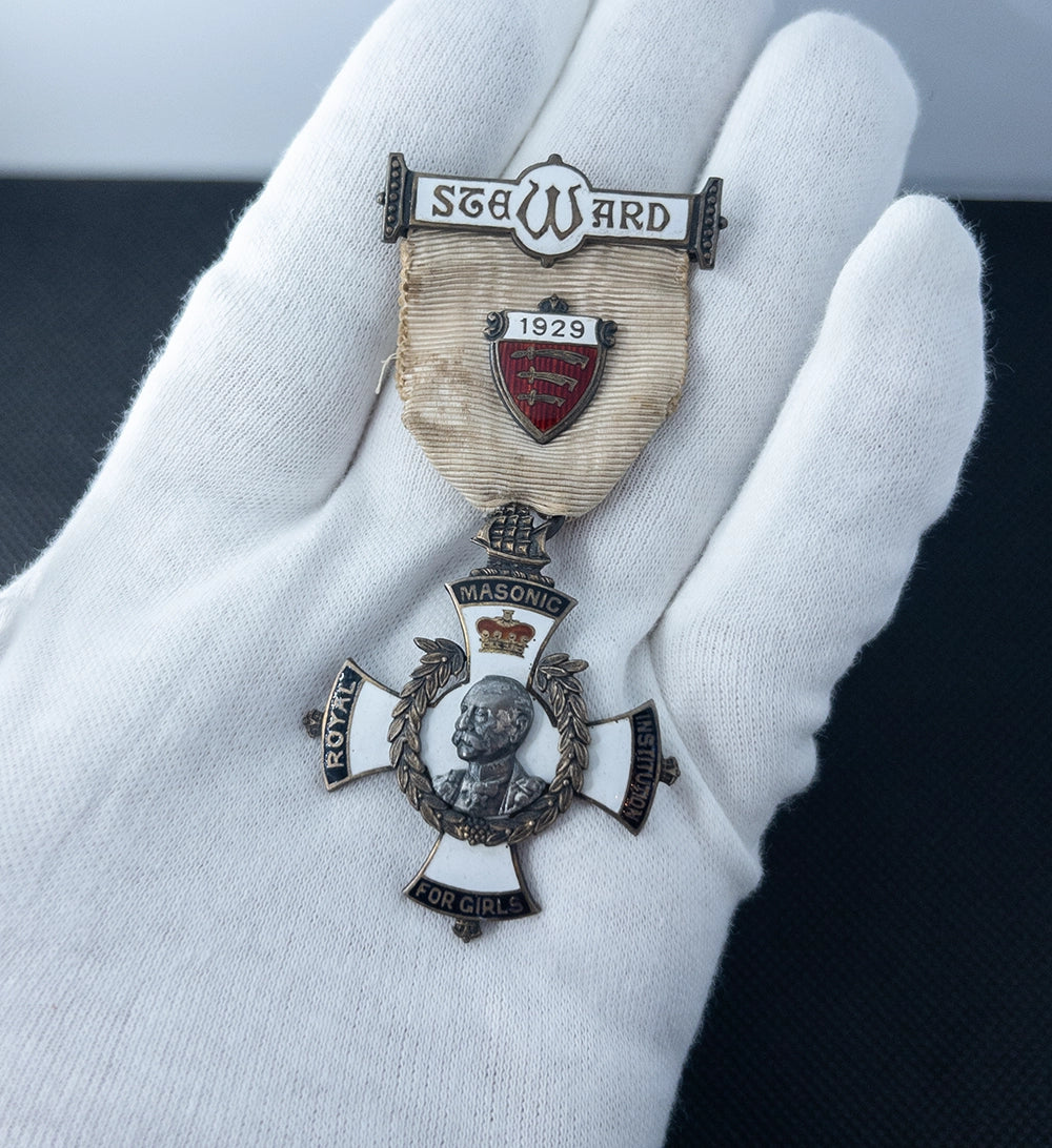 Редкая масонская медаль «Steward» (1929)