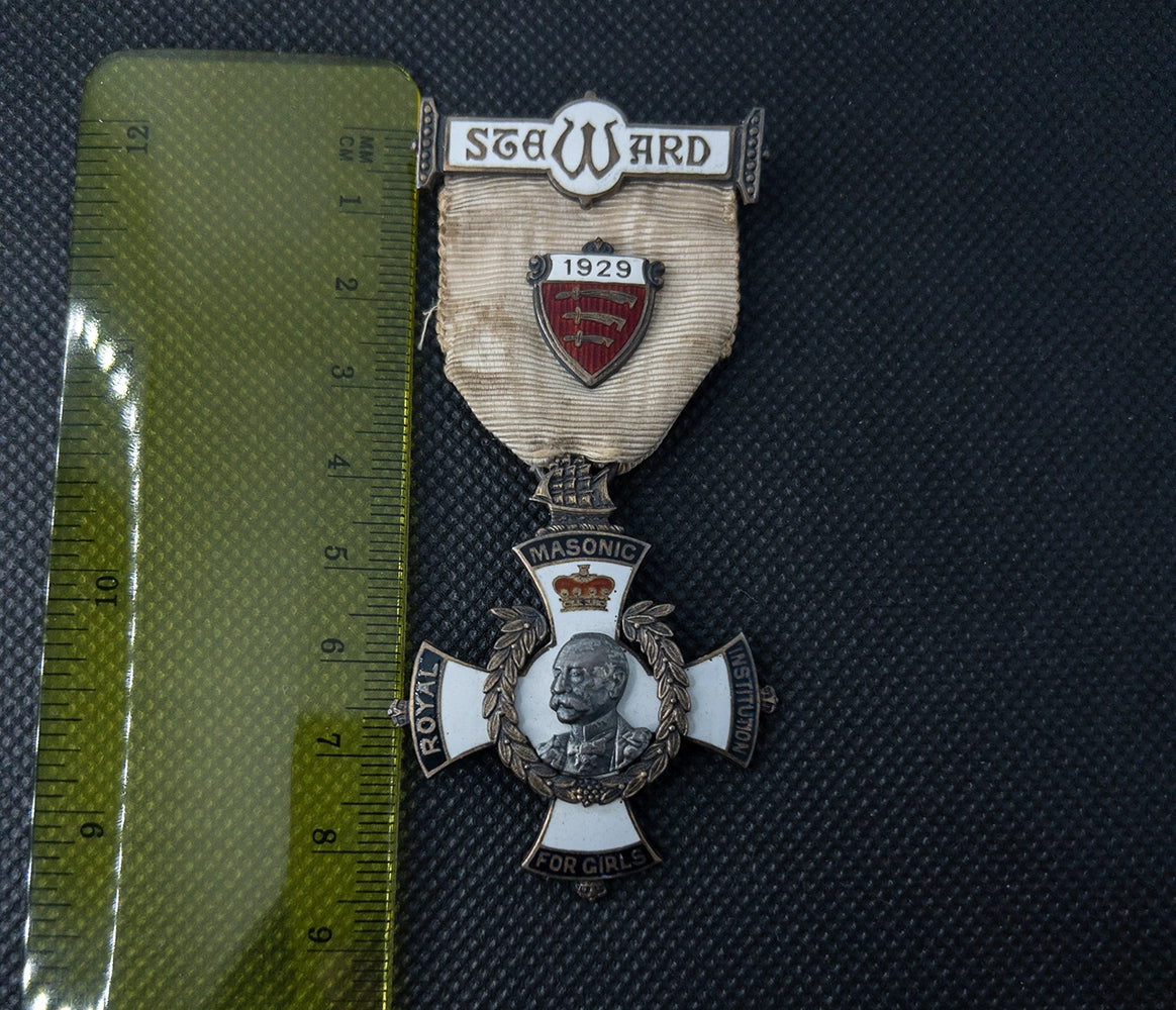 Редкая масонская медаль «Steward» (1929)