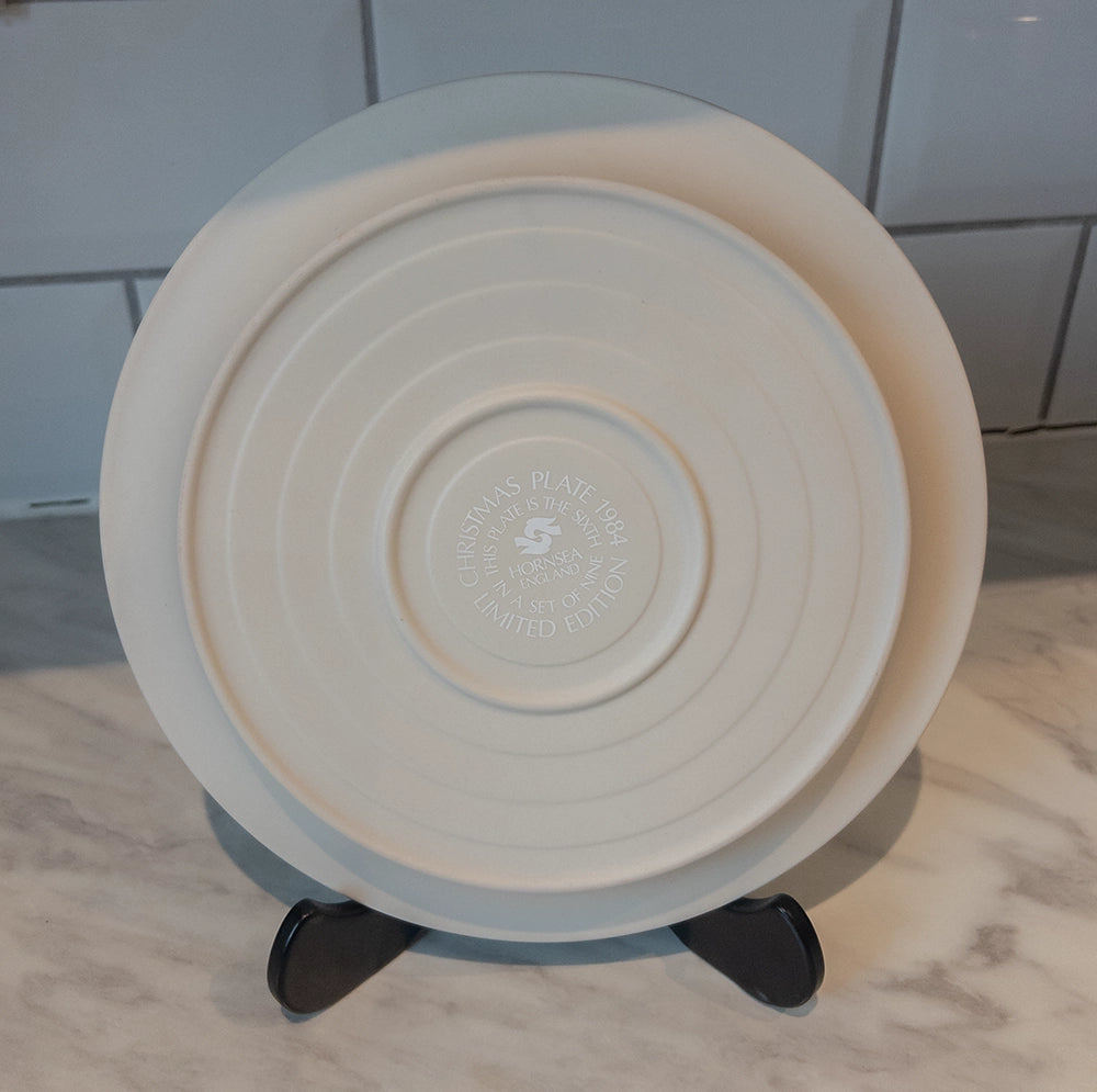 Коллекционная рождественская декоративная тарелка Hornsea «The Trinity», 1984 г.