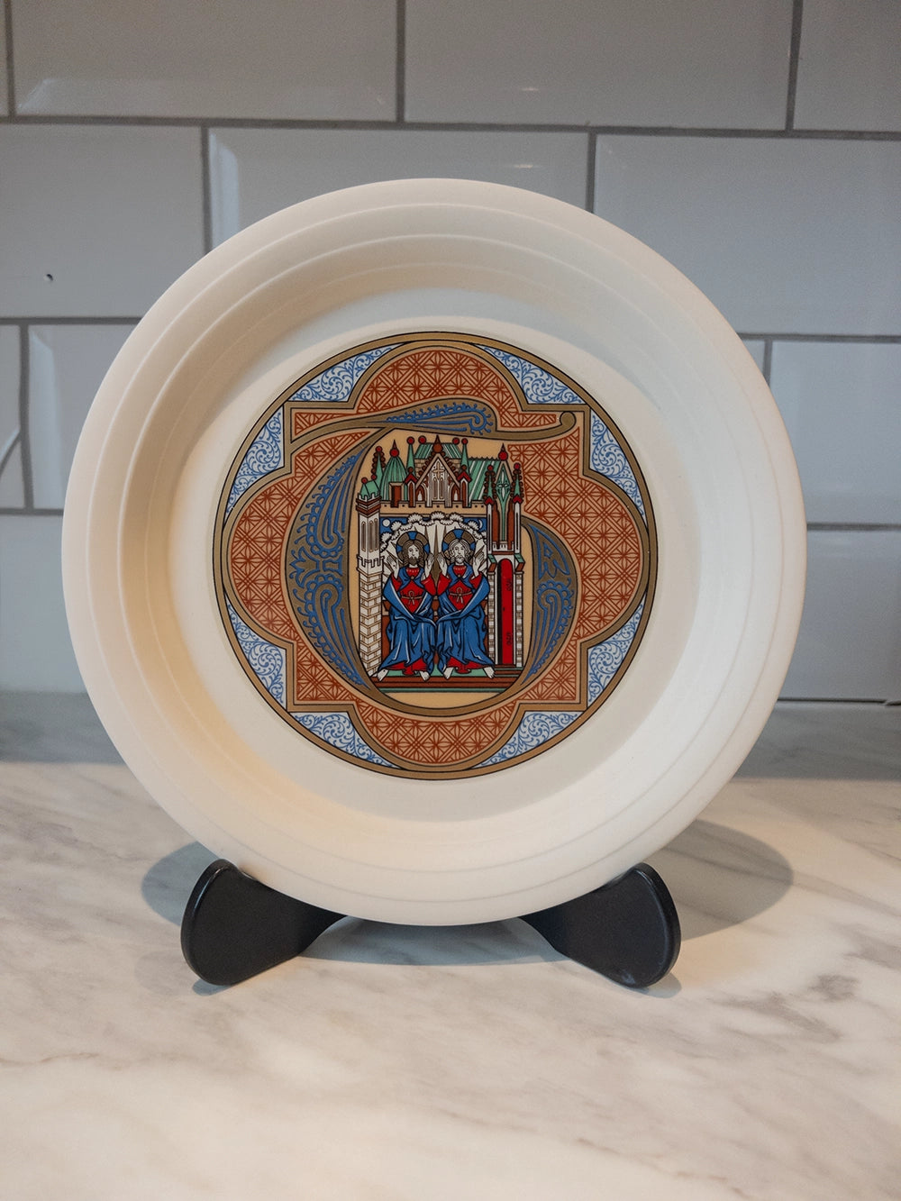 Коллекционная рождественская декоративная тарелка Hornsea «The Trinity», 1984 г.