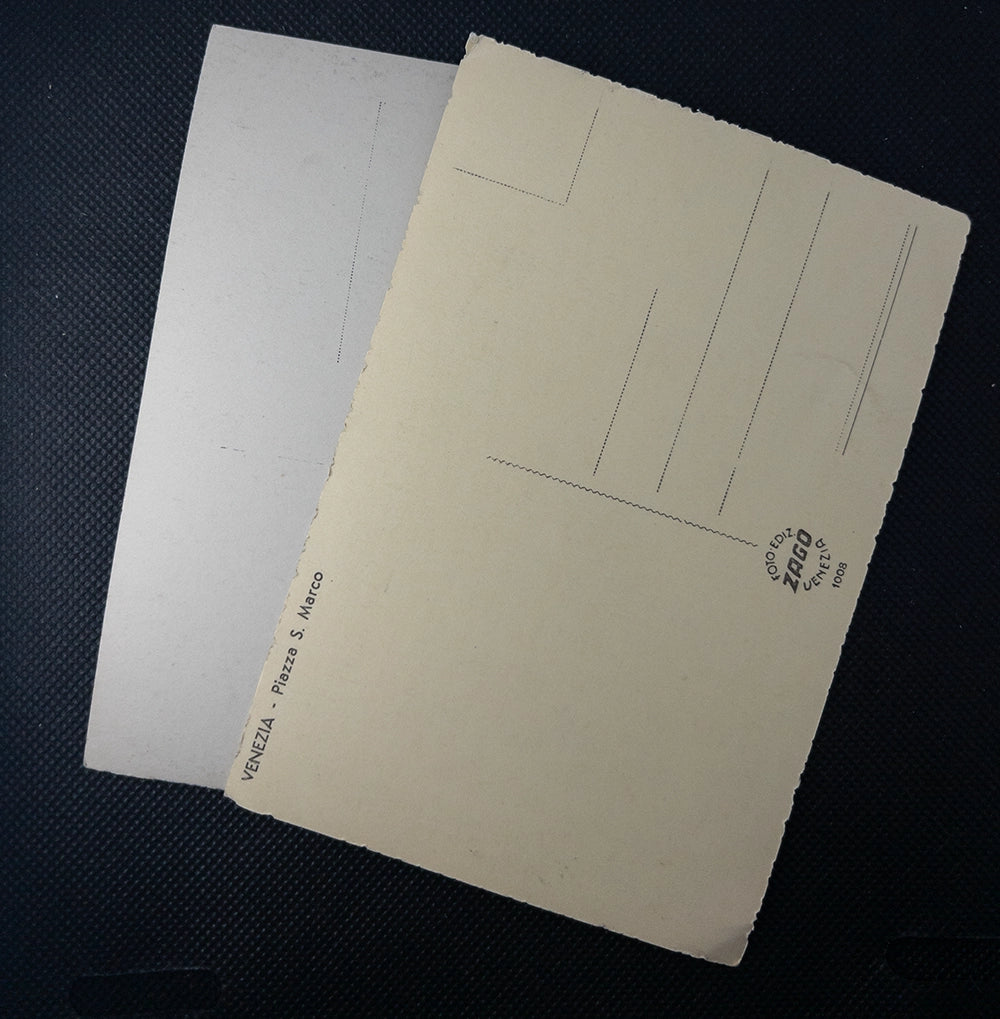 Лот из 2 старинных почтовых открыток из Венеции, Италия